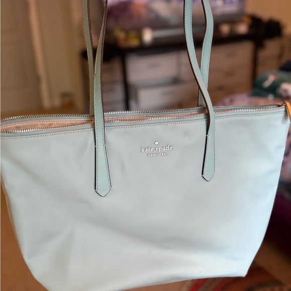 Kate Spade Soft Blue Tote Bag - Picture 1 of 10